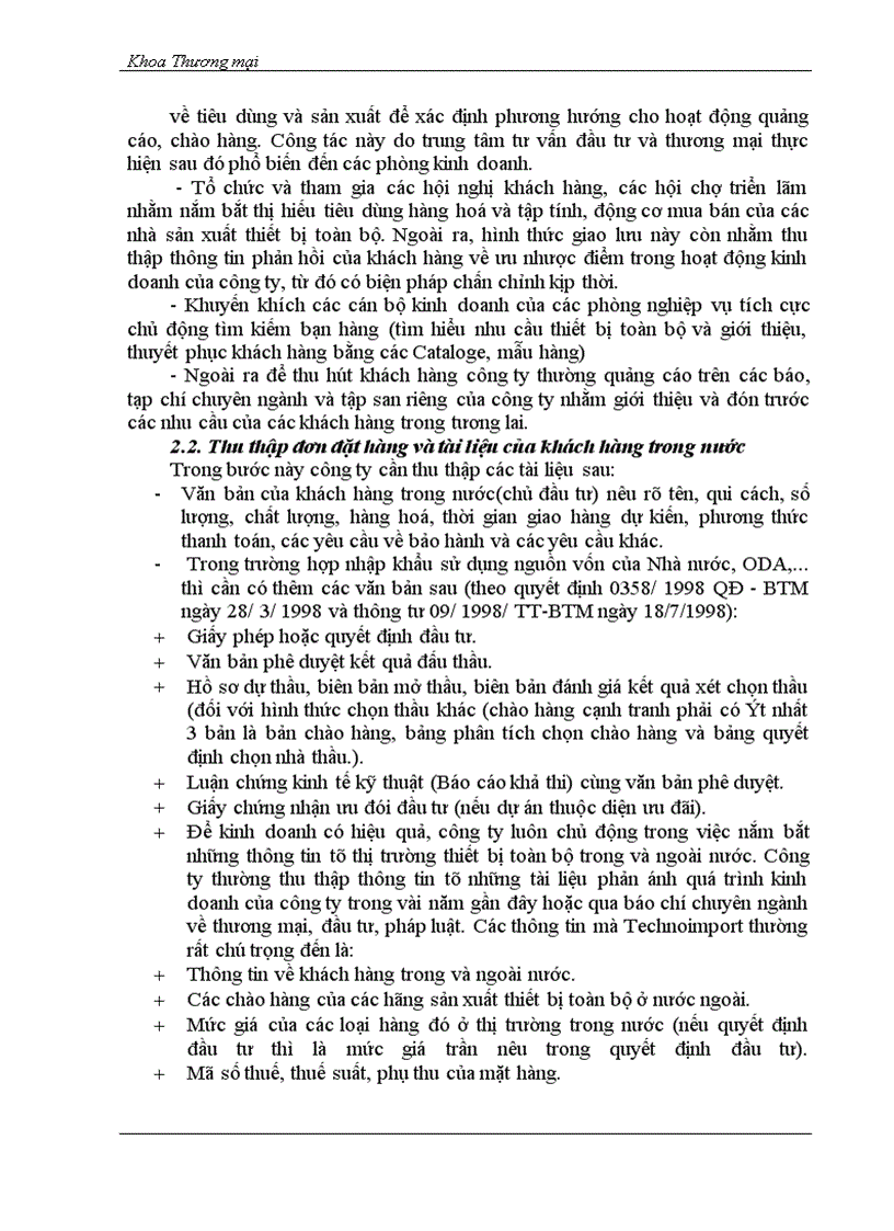 image for page Phân tích quy trình nhập khẩu thiết bị toàn bộ ở Công ty xuất nhập khẩu thiết bị toàn bộ và kỹ thuật