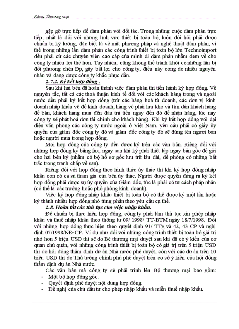image for page Phân tích quy trình nhập khẩu thiết bị toàn bộ ở Công ty xuất nhập khẩu thiết bị toàn bộ và kỹ thuật