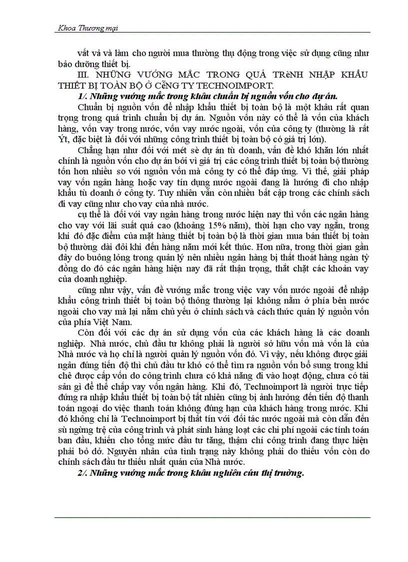 image for page Phân tích quy trình nhập khẩu thiết bị toàn bộ ở Công ty xuất nhập khẩu thiết bị toàn bộ và kỹ thuật
