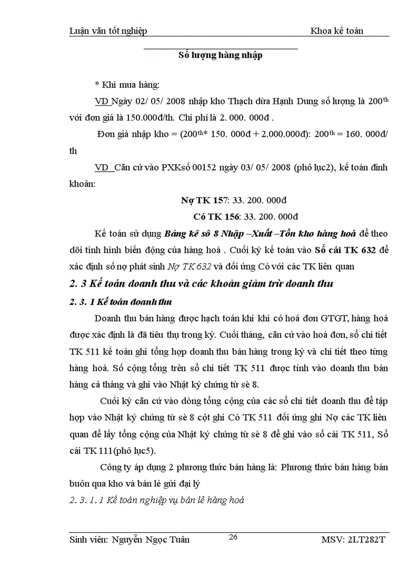 image for page Kế toán bán hàng và xác định kết quả bán hàng của công ty tnhh thương mại dịch vụ và đầu tư nhất long