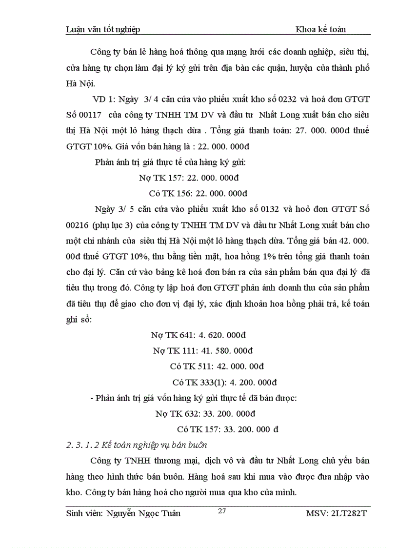 image for page Kế toán bán hàng và xác định kết quả bán hàng của công ty tnhh thương mại dịch vụ và đầu tư nhất long