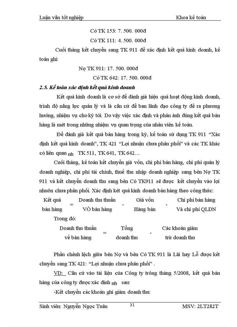 image for page Kế toán bán hàng và xác định kết quả bán hàng của công ty tnhh thương mại dịch vụ và đầu tư nhất long