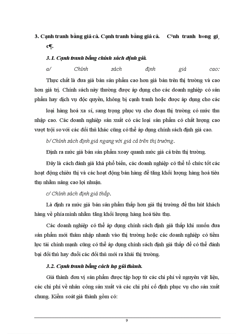 image for page Những vấn đề lý luận về nâng cao khả năng cạnh tranh trong tiêu thụ sản phẩm của Doanh nghiệp trong nền kinh tế thị trường