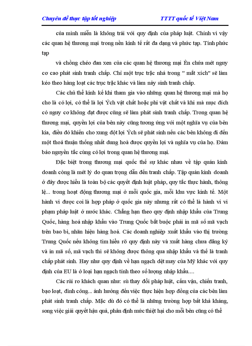 image for page Giải quyết các tranh chấp trong thương mại Quốc tế ở Việt Nam hiện nay