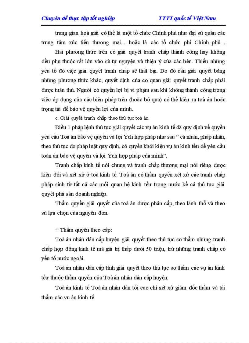 image for page Giải quyết các tranh chấp trong thương mại Quốc tế ở Việt Nam hiện nay