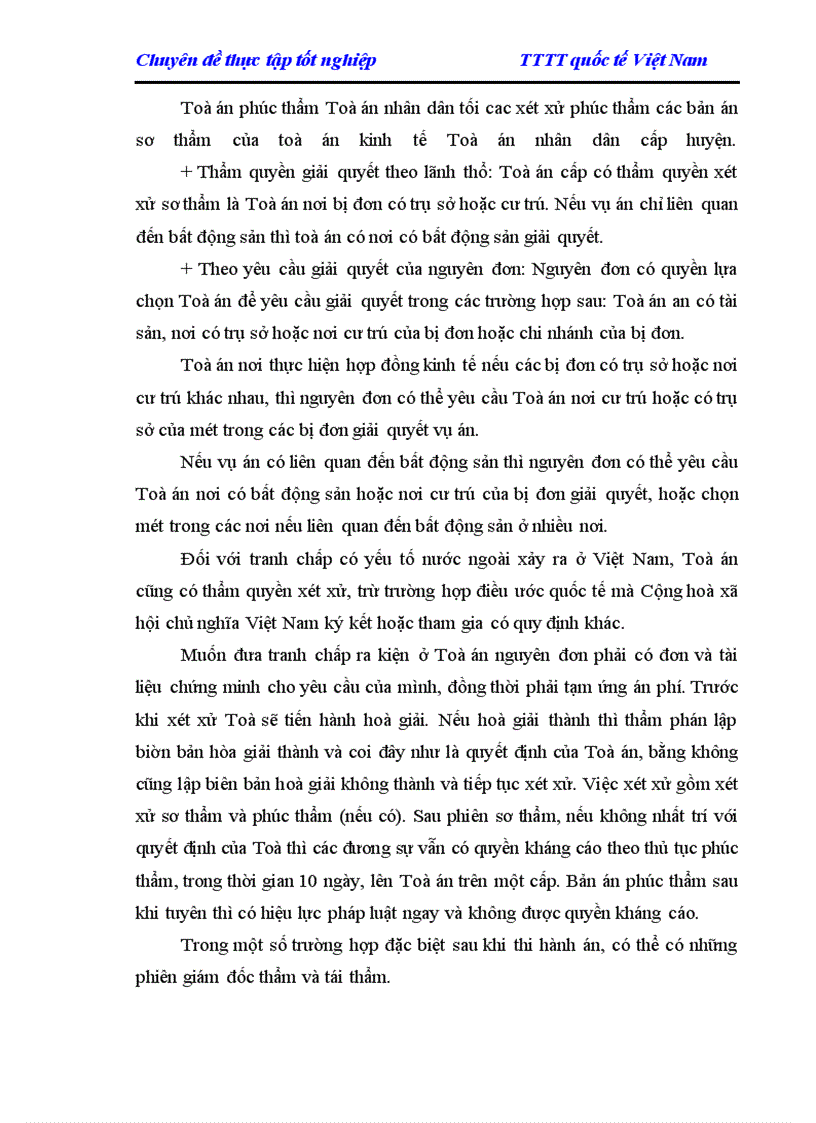 image for page Giải quyết các tranh chấp trong thương mại Quốc tế ở Việt Nam hiện nay