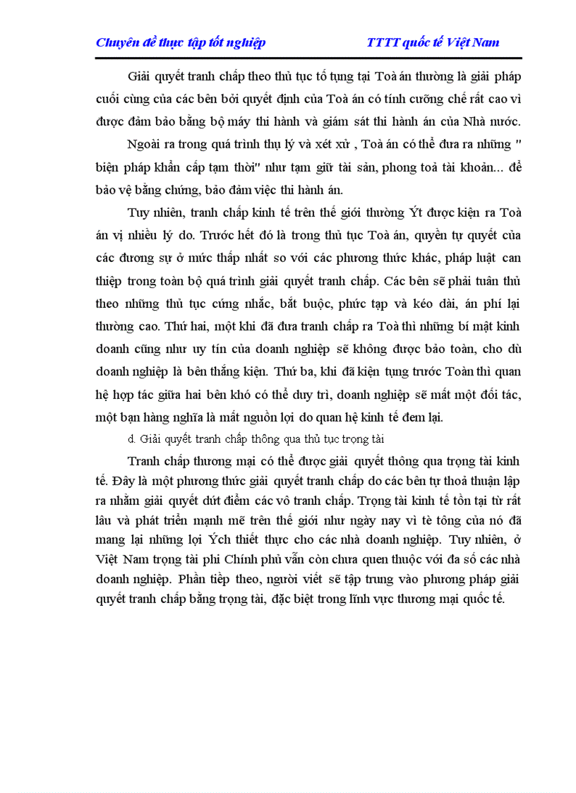 image for page Giải quyết các tranh chấp trong thương mại Quốc tế ở Việt Nam hiện nay