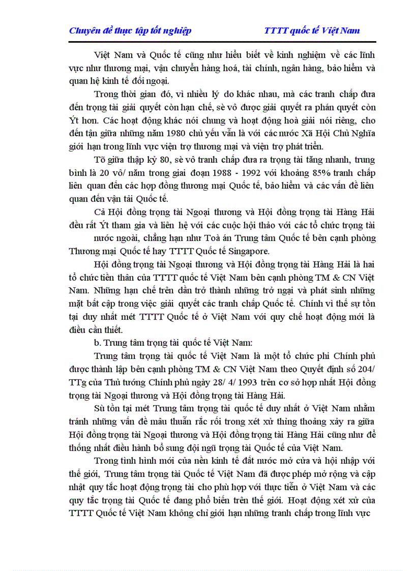 image for page Giải quyết các tranh chấp trong thương mại Quốc tế ở Việt Nam hiện nay