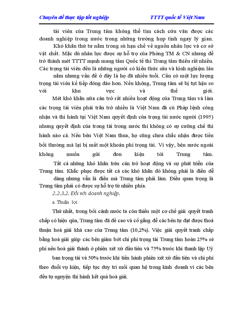 image for page Giải quyết các tranh chấp trong thương mại Quốc tế ở Việt Nam hiện nay