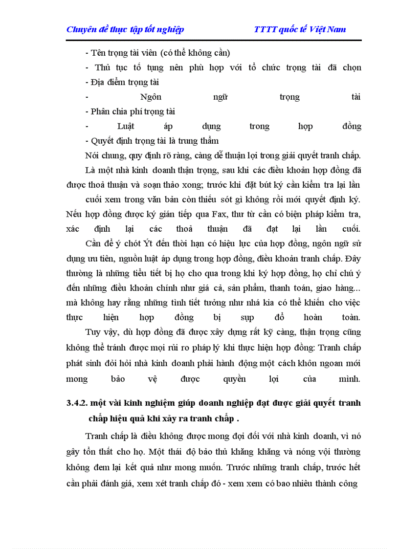 image for page Giải quyết các tranh chấp trong thương mại Quốc tế ở Việt Nam hiện nay