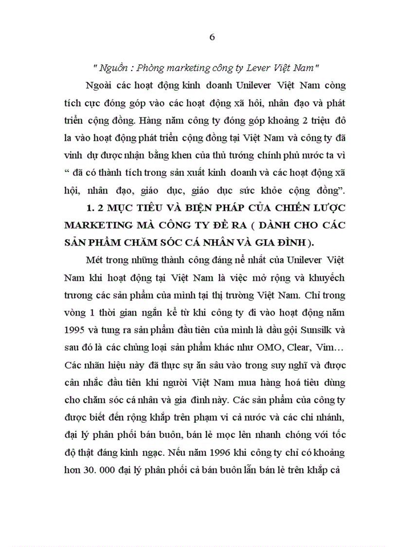 image for page Chiến lược kinh doanh của Công ty Unilever Việt Nam