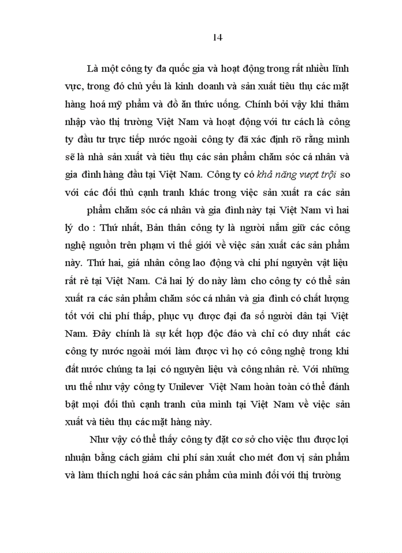 image for page Chiến lược kinh doanh của Công ty Unilever Việt Nam