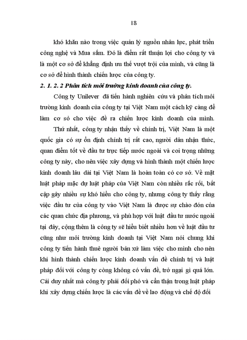 image for page Chiến lược kinh doanh của Công ty Unilever Việt Nam