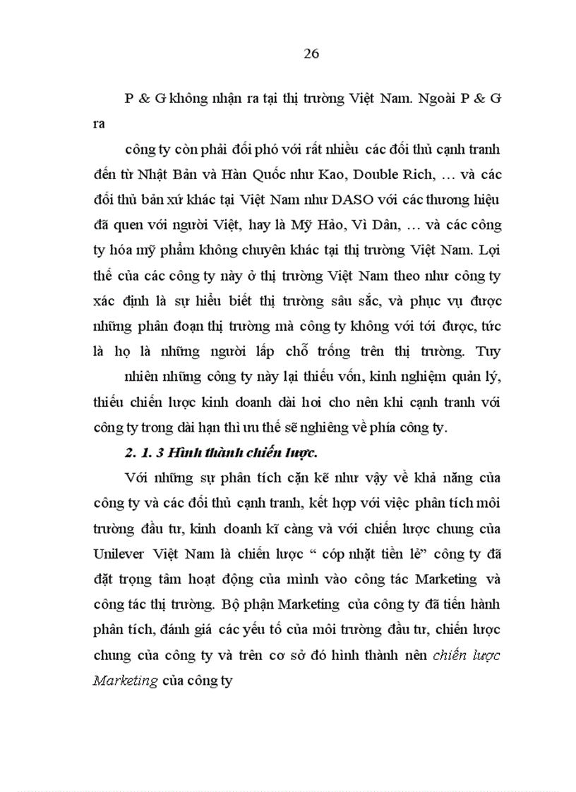 image for page Chiến lược kinh doanh của Công ty Unilever Việt Nam