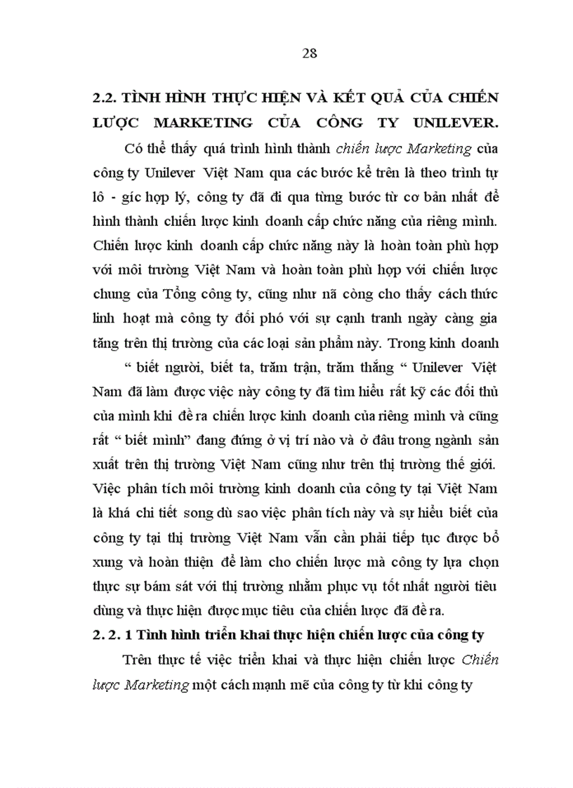 image for page Chiến lược kinh doanh của Công ty Unilever Việt Nam