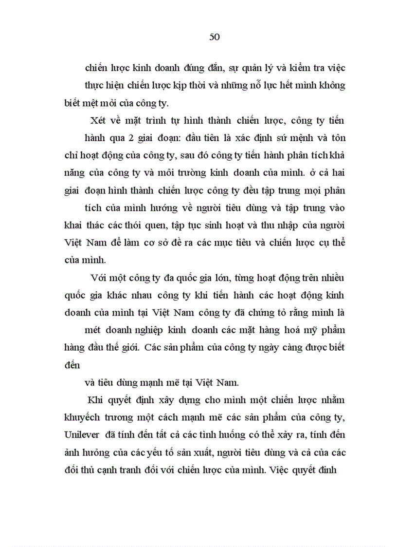 image for page Chiến lược kinh doanh của Công ty Unilever Việt Nam