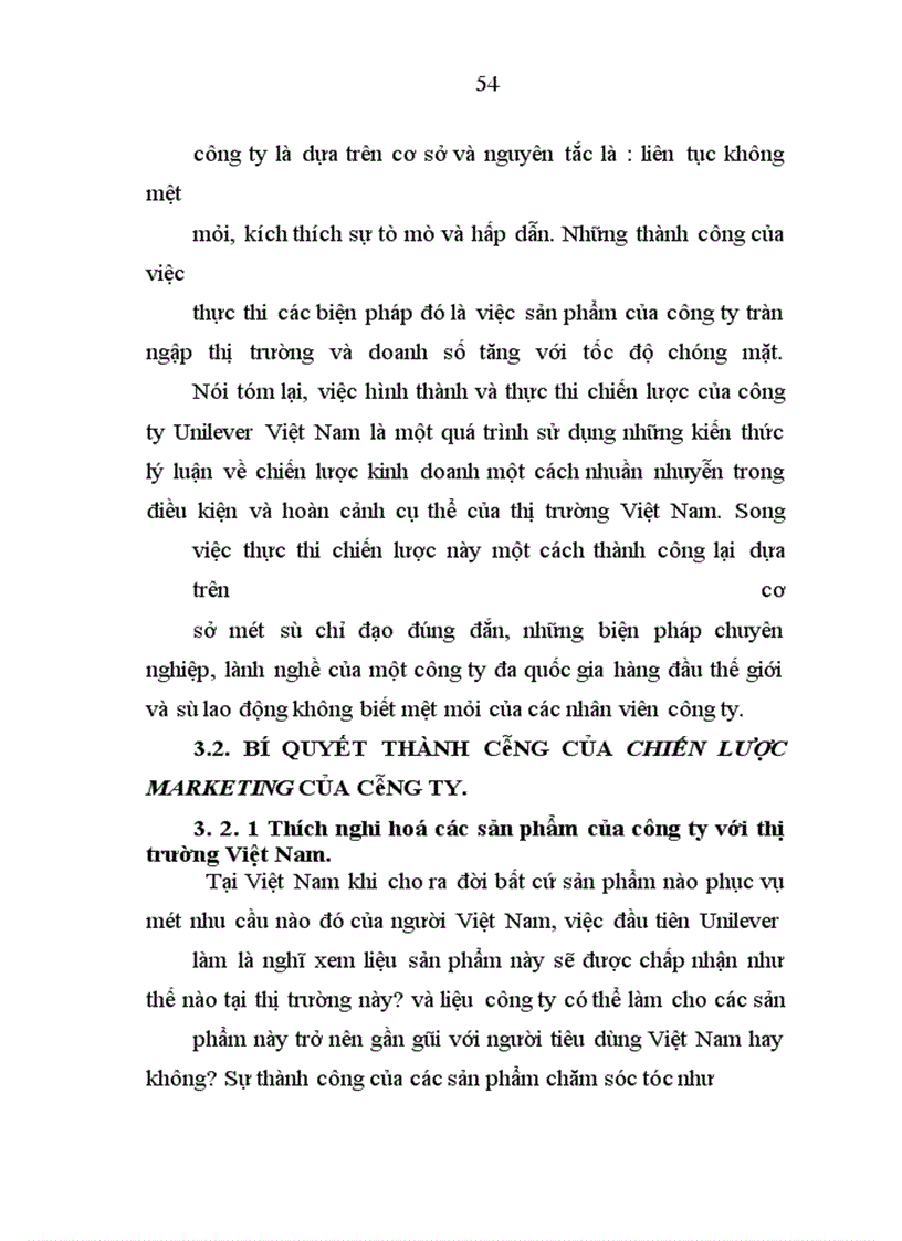 image for page Chiến lược kinh doanh của Công ty Unilever Việt Nam