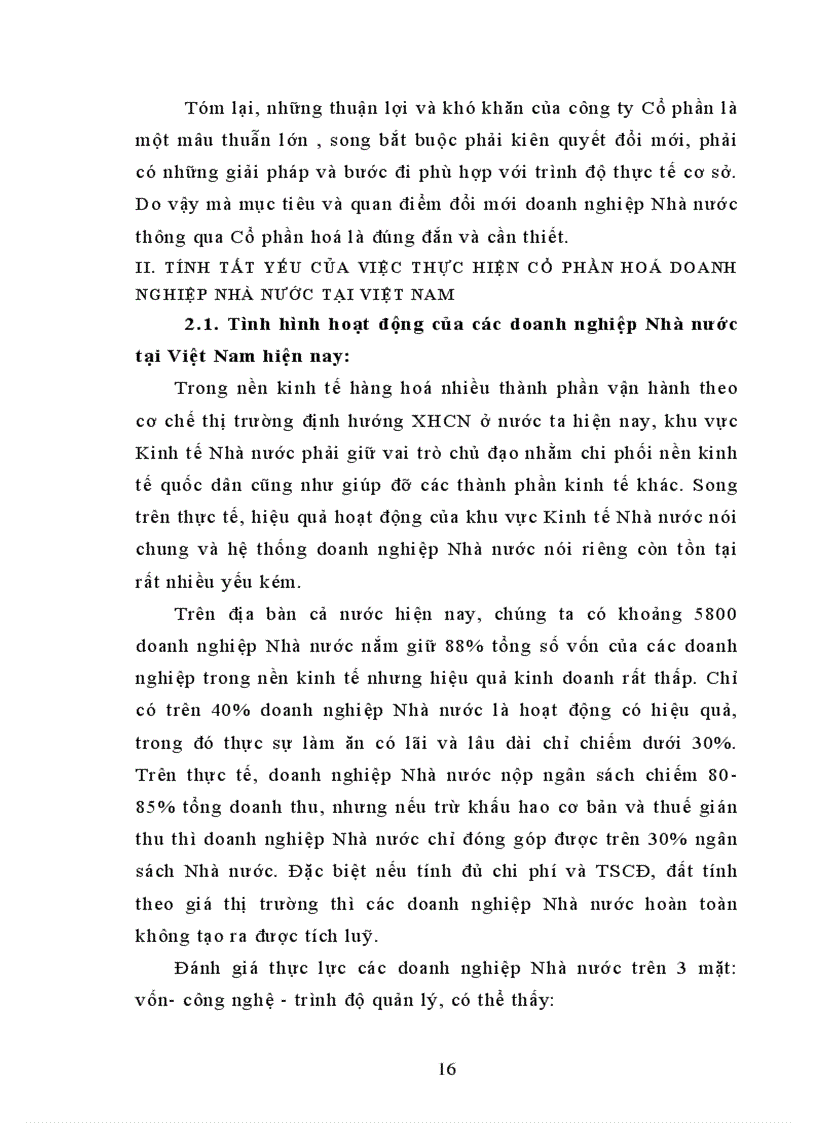 image for page Vấn đề Cổ phần hoá doanh nghiệp Nhà nước thực trạng và giải pháp