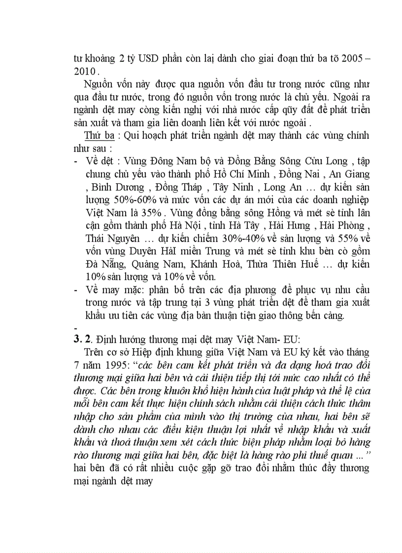 image for page Các giải pháp thúc đẩy thương mại Việt Nam – EU trong lĩnh vực dệt may .