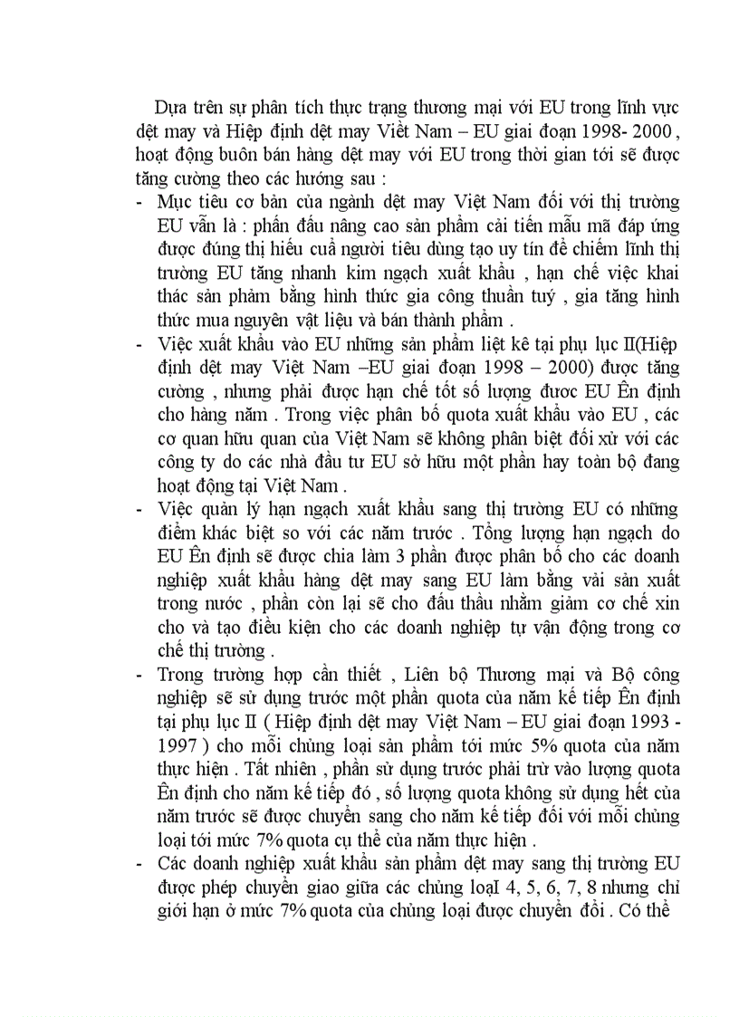 image for page Các giải pháp thúc đẩy thương mại Việt Nam – EU trong lĩnh vực dệt may .