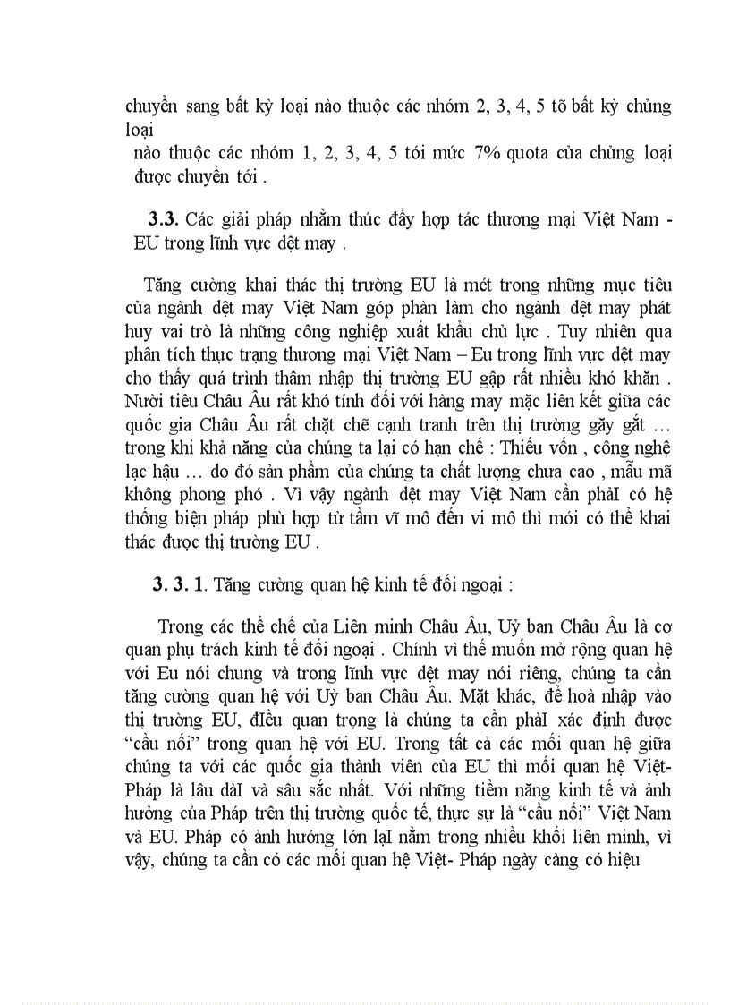 image for page Các giải pháp thúc đẩy thương mại Việt Nam – EU trong lĩnh vực dệt may .