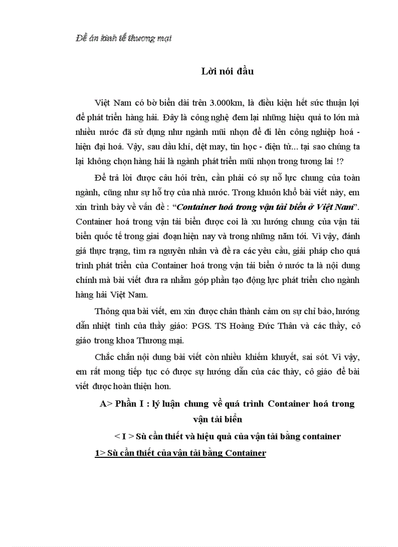 image for page Container hoá trong vận tải biển ở Việt Nam