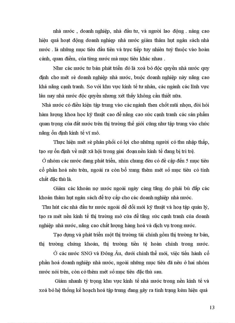 image for page Thực trạng và những vẫn đề liên quan trong quá trình cổ phần hoá doanh nghiệp nhà nước ở việt nam