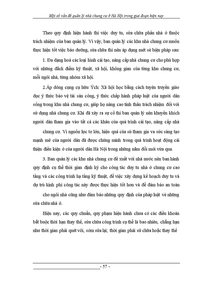 image for page Một số vấn đề quản lý chung cư ở HÀ NỘI trong giai đoạn hiện nay