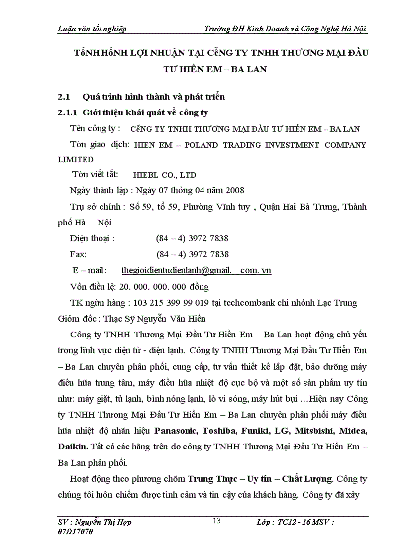 image for page Lợi nhuận và một số biện pháp nhằm nâng cao lợi nhuận tại công ty TNHH Thương Mại Đầu Tư Hiển Em – Ba Lan