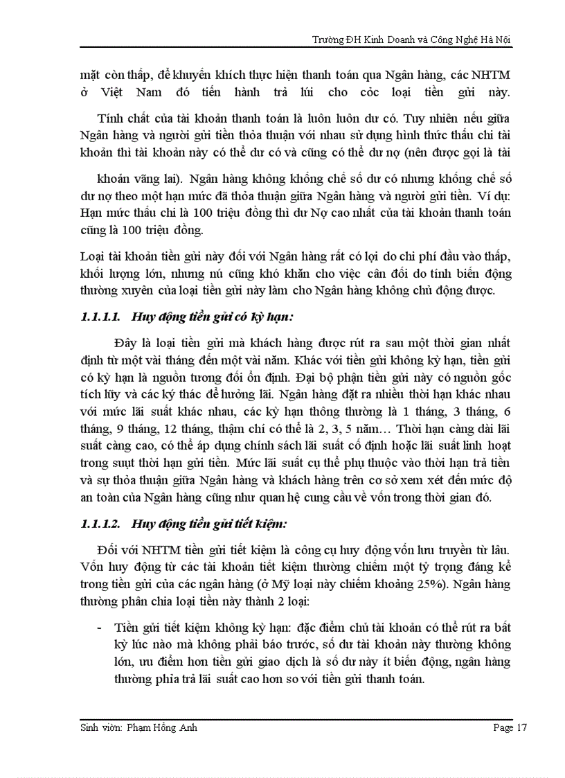 image for page Giải pháp tăng cường và kiến nghị mở rộng huy động vốn tại Ngân hàng TMCP Hàng Hải Hà Nội