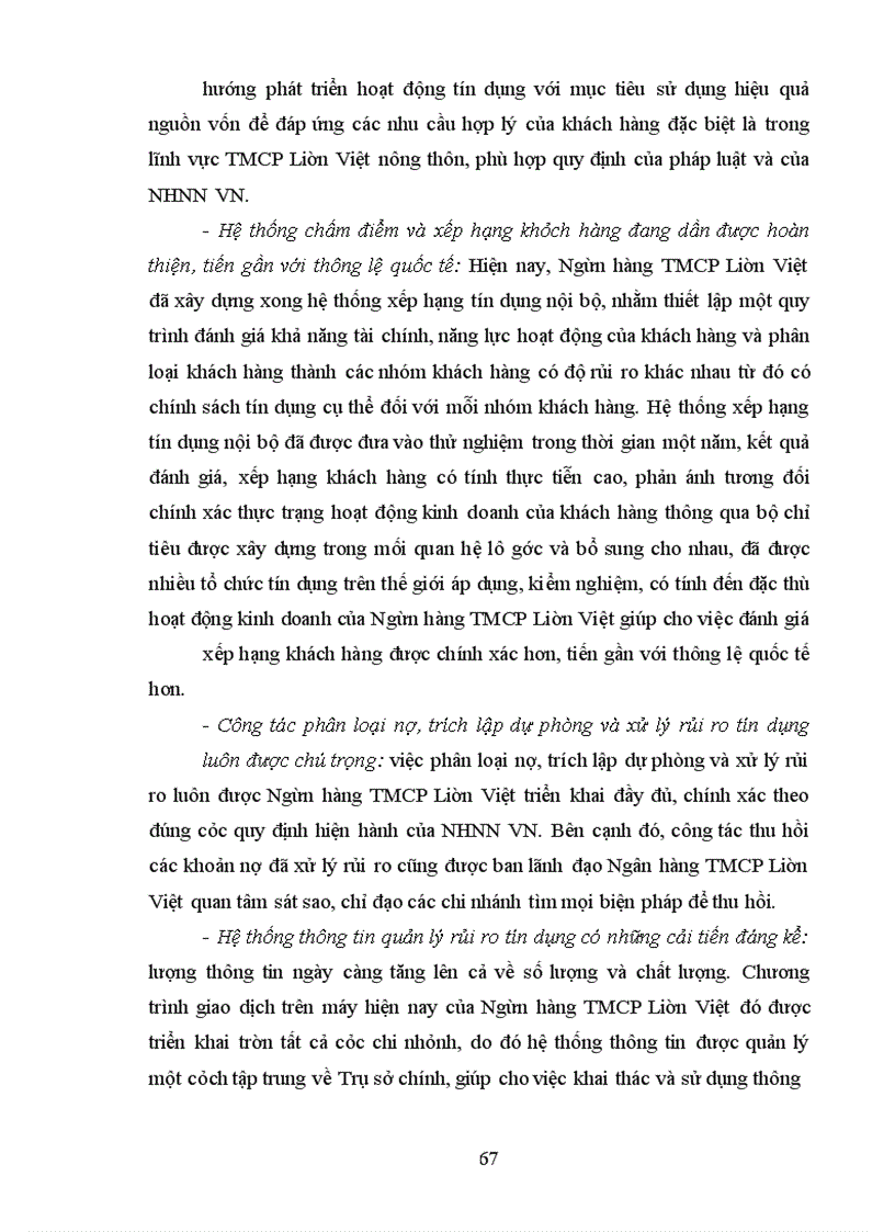 image for page Quản lý rủi ro tín dụng tại Ngân hàng TMCP Liên Việt