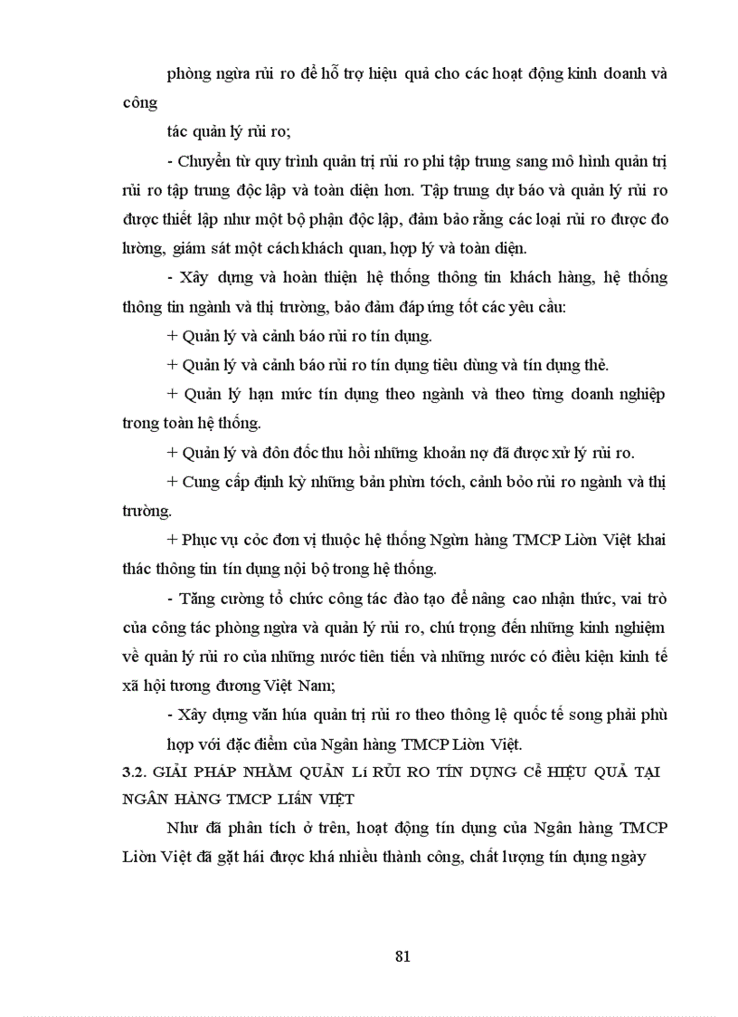 image for page Quản lý rủi ro tín dụng tại Ngân hàng TMCP Liên Việt