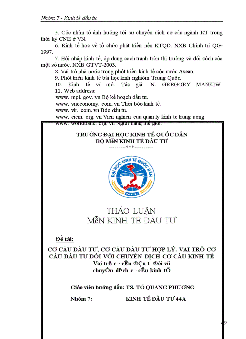 image for page Cơ cấu đầu tư