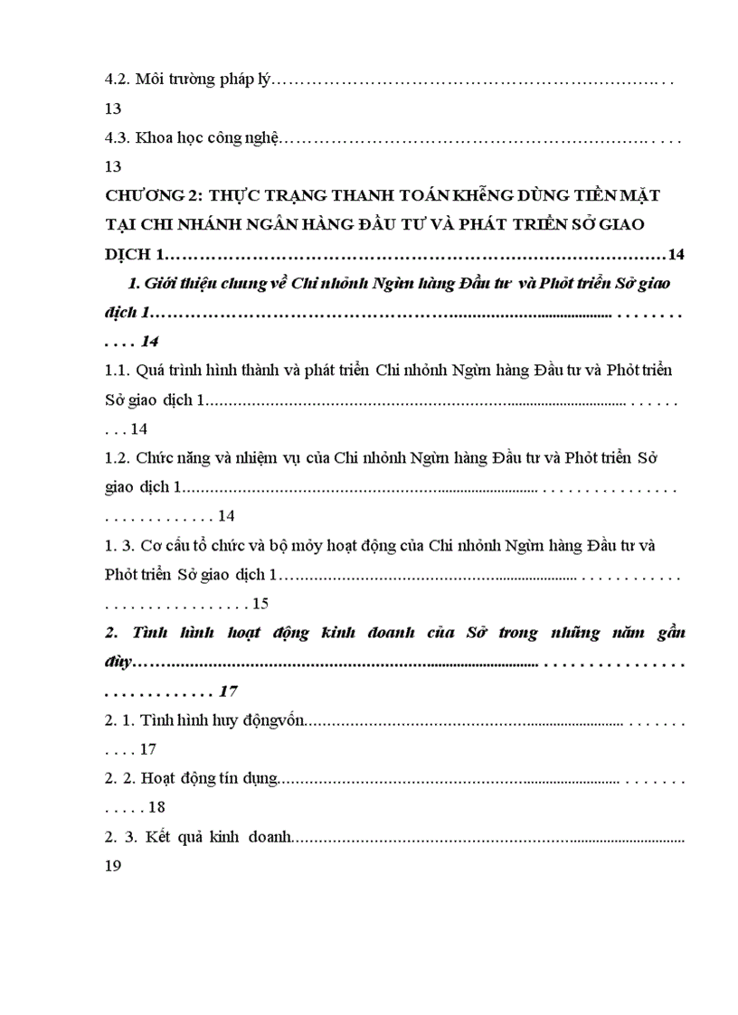 image for page Giải pháp mở rộng thanh toán không dùng tiền mặt tại Chi nhánh Ngân hàng Đầu tư và Phát triển Sở giao dịch 1