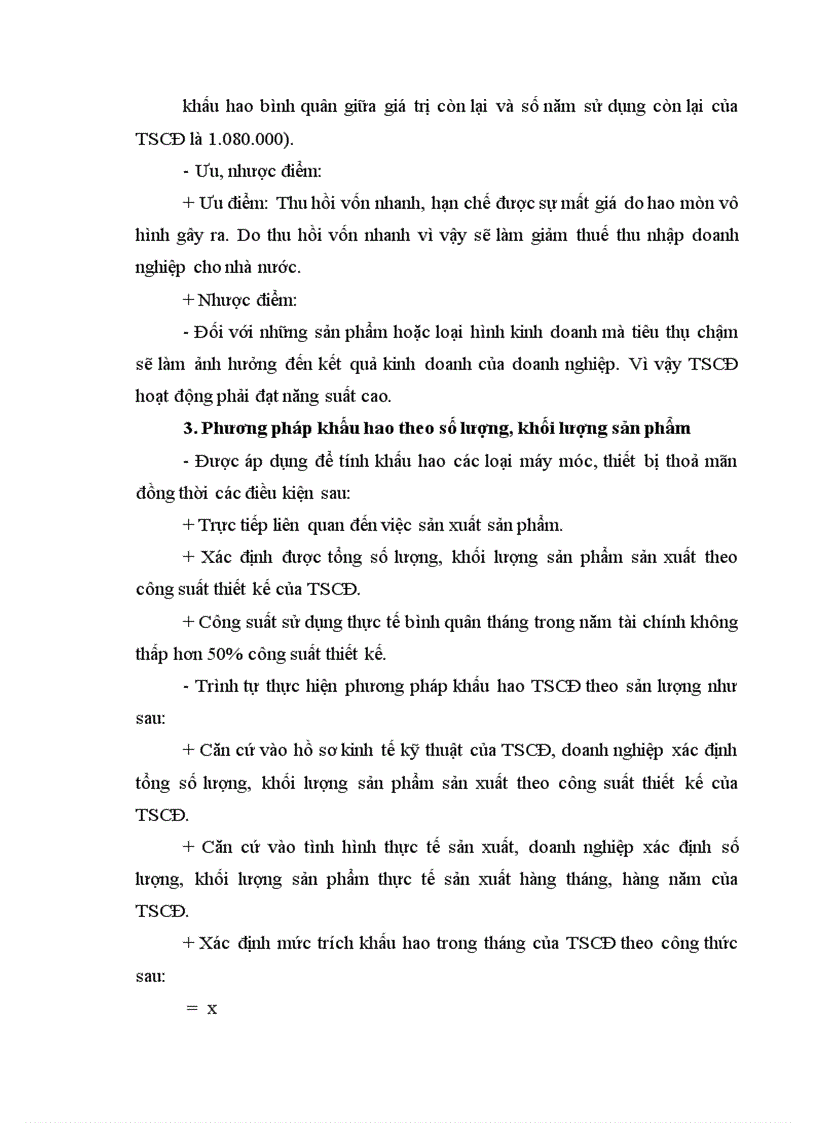 image for page Cơ sở lý luận về khấu hao TSCĐ và hạch toán khấu hao TSCĐ