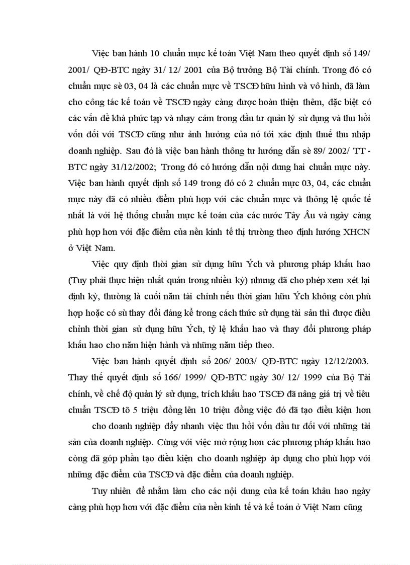 image for page Cơ sở lý luận về khấu hao TSCĐ và hạch toán khấu hao TSCĐ