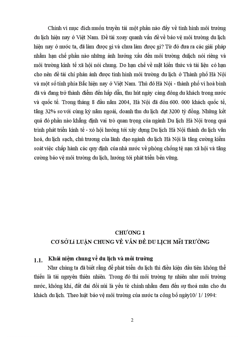 image for page Du lịch môi trường