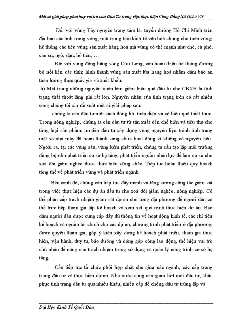 image for page Một số giải pháp phát huy vai trò của Đầu Tư trong việc thực hiện công Bằng Xã Hội ở VN
