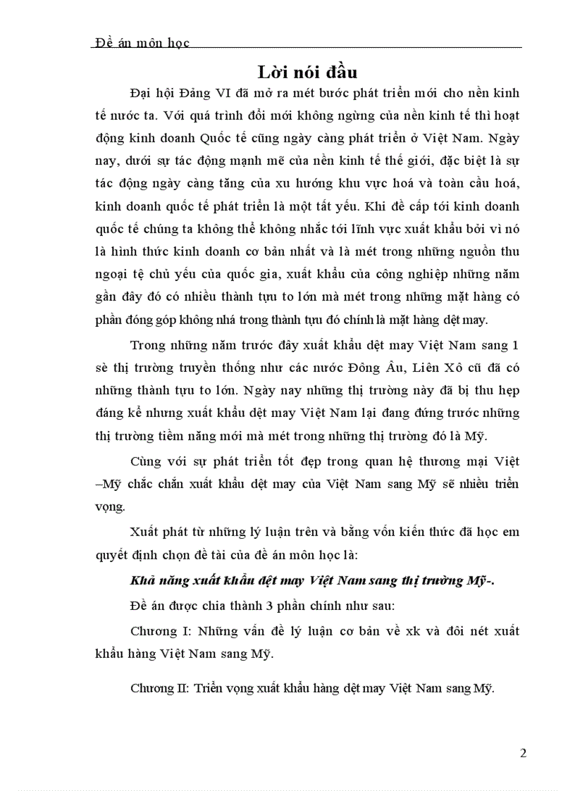 image for page Khả năng xuất khẩu dệt may Việt Nam sang thị trường Mỹ-.