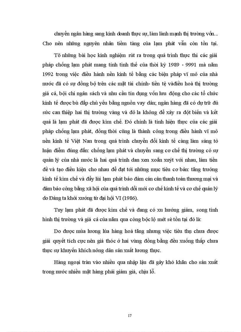 image for page Kiềm chế lạm phát và chống lạm phát ở nước ta