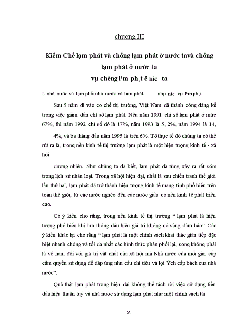 image for page Kiềm chế lạm phát và chống lạm phát ở nước ta