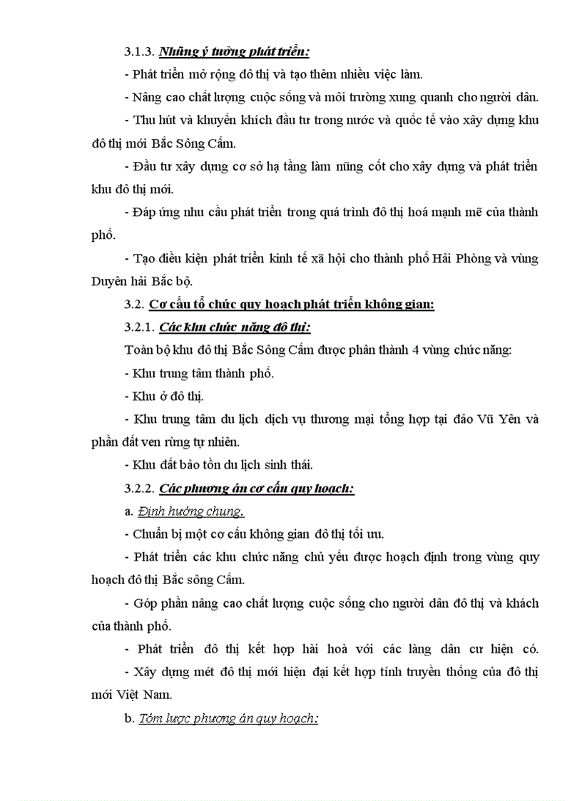 image for page Nội dung quy hoạch chi tiết khu đô thị bắc sông Cấm