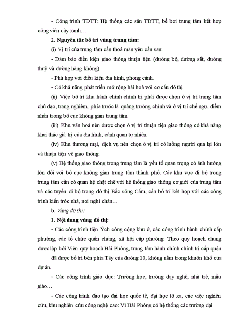 image for page Nội dung quy hoạch chi tiết khu đô thị bắc sông Cấm