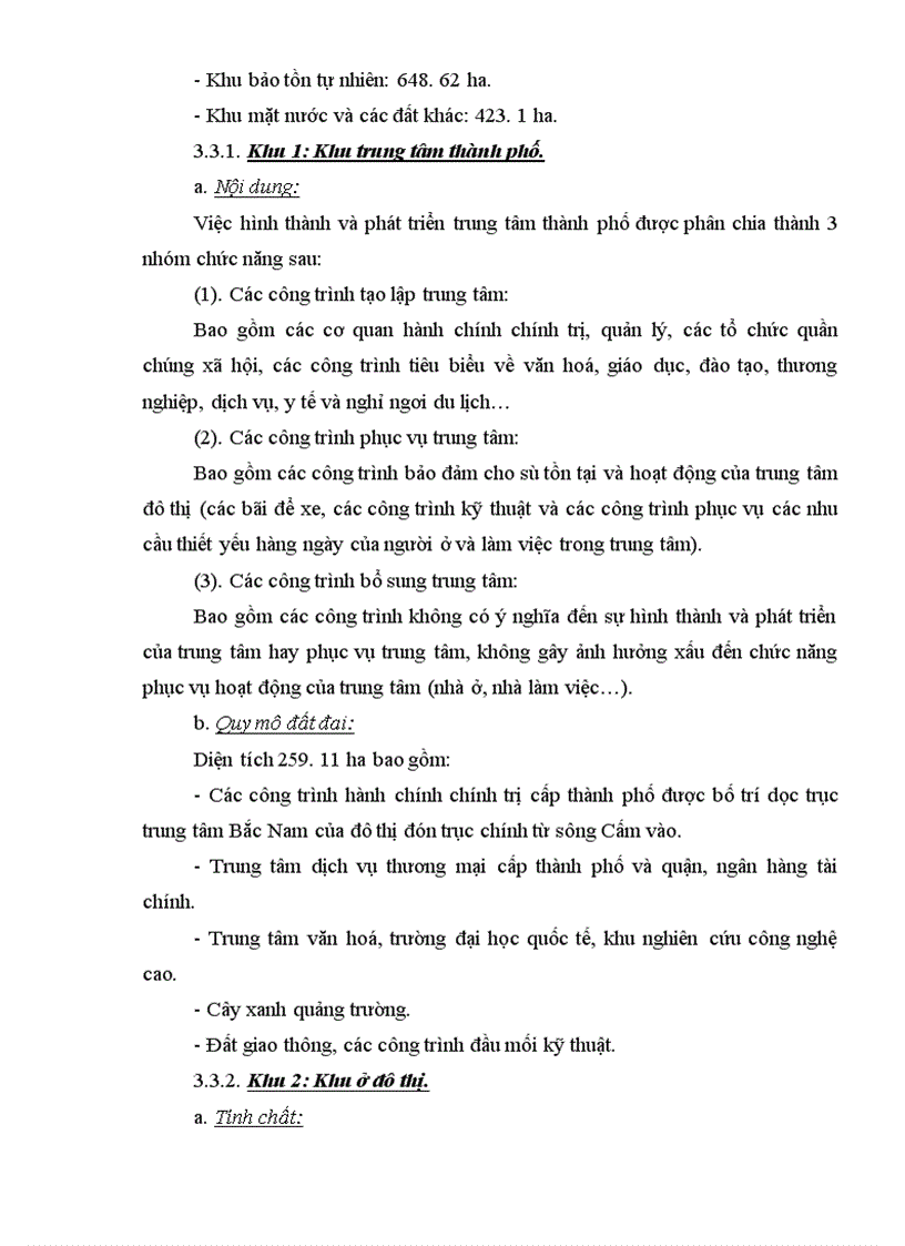 image for page Nội dung quy hoạch chi tiết khu đô thị bắc sông Cấm