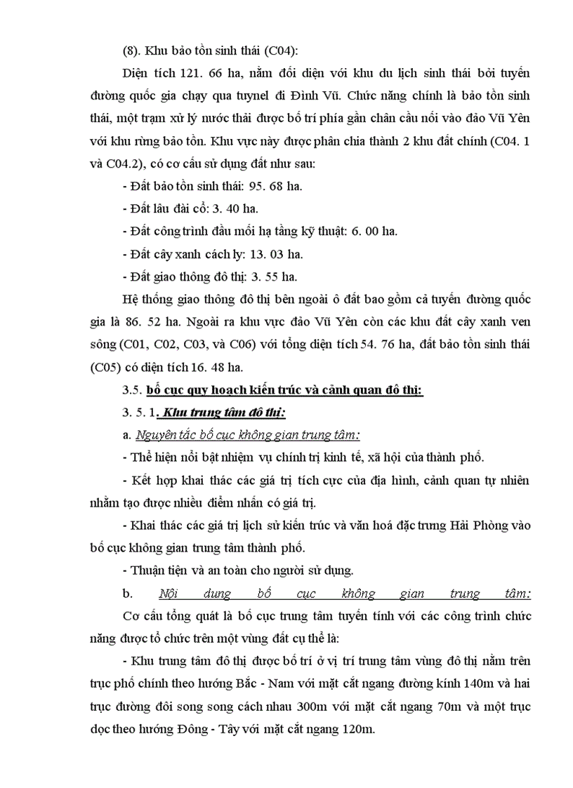 image for page Nội dung quy hoạch chi tiết khu đô thị bắc sông Cấm