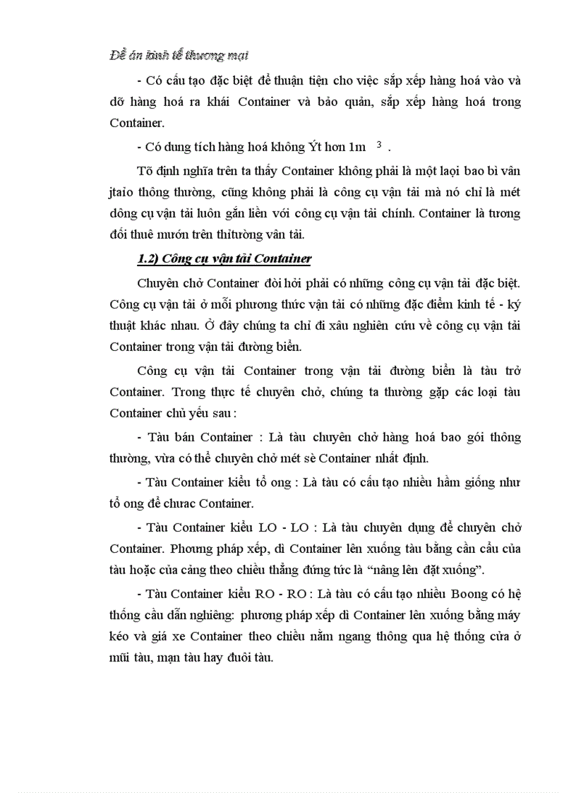 image for page Thực trạng và giải pháp phát triển của quá trình Container hoá trong vận tải biển ở Việt Nam