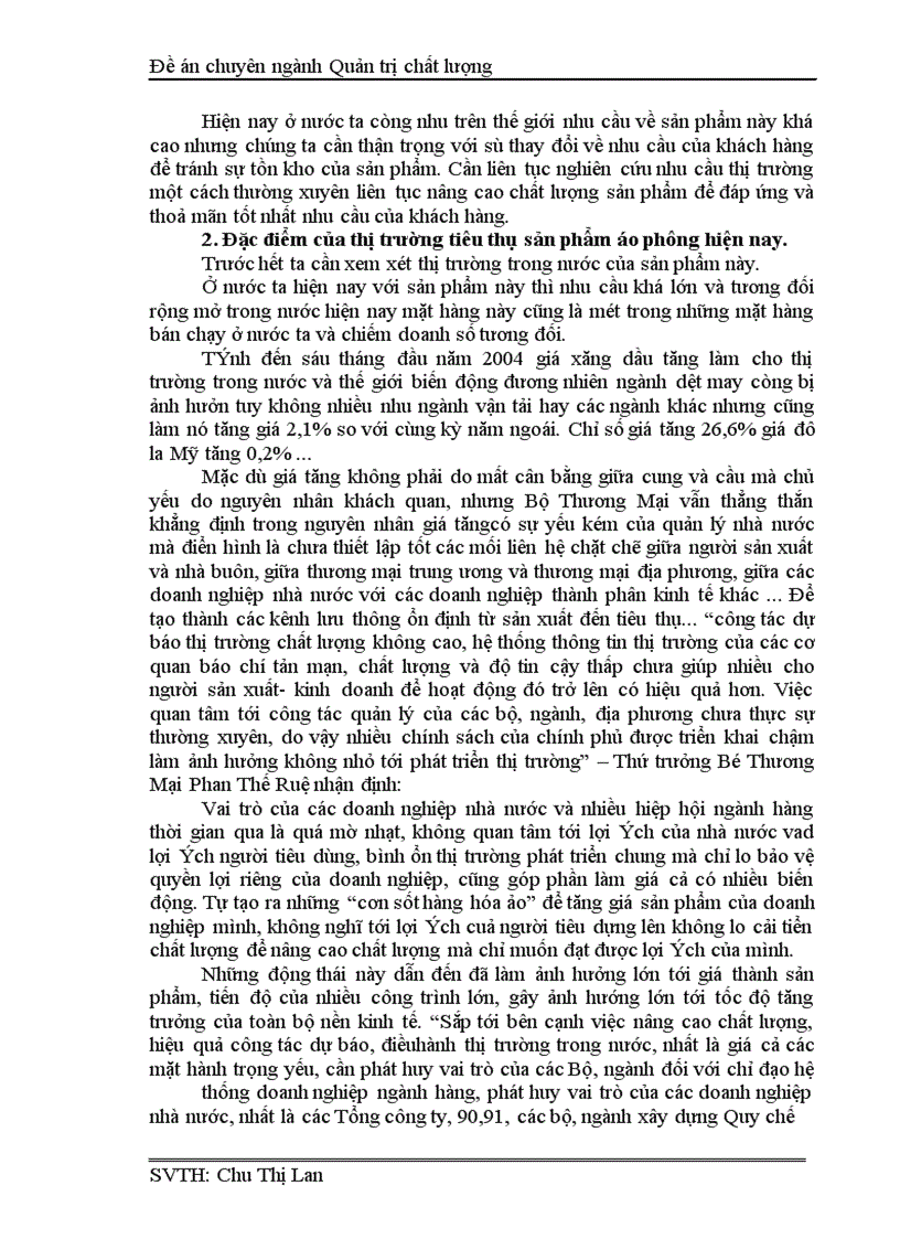 image for page Chất lượng vàchất lượng sản phẩm áo phông tại Tổng công ty may Việt Nam