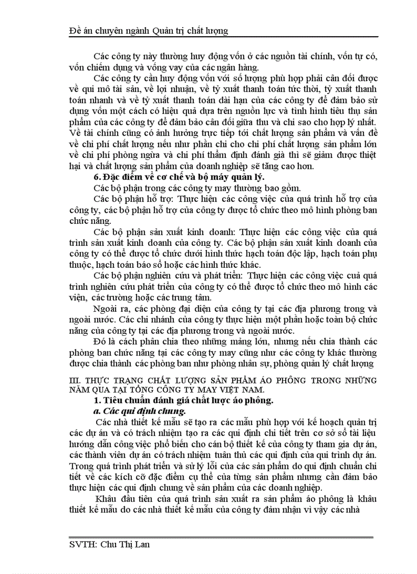 image for page Chất lượng vàchất lượng sản phẩm áo phông tại Tổng công ty may Việt Nam