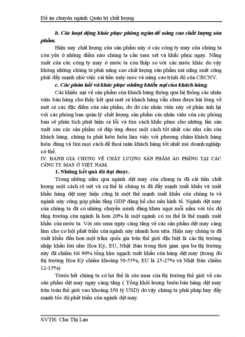 image for page Chất lượng vàchất lượng sản phẩm áo phông tại Tổng công ty may Việt Nam