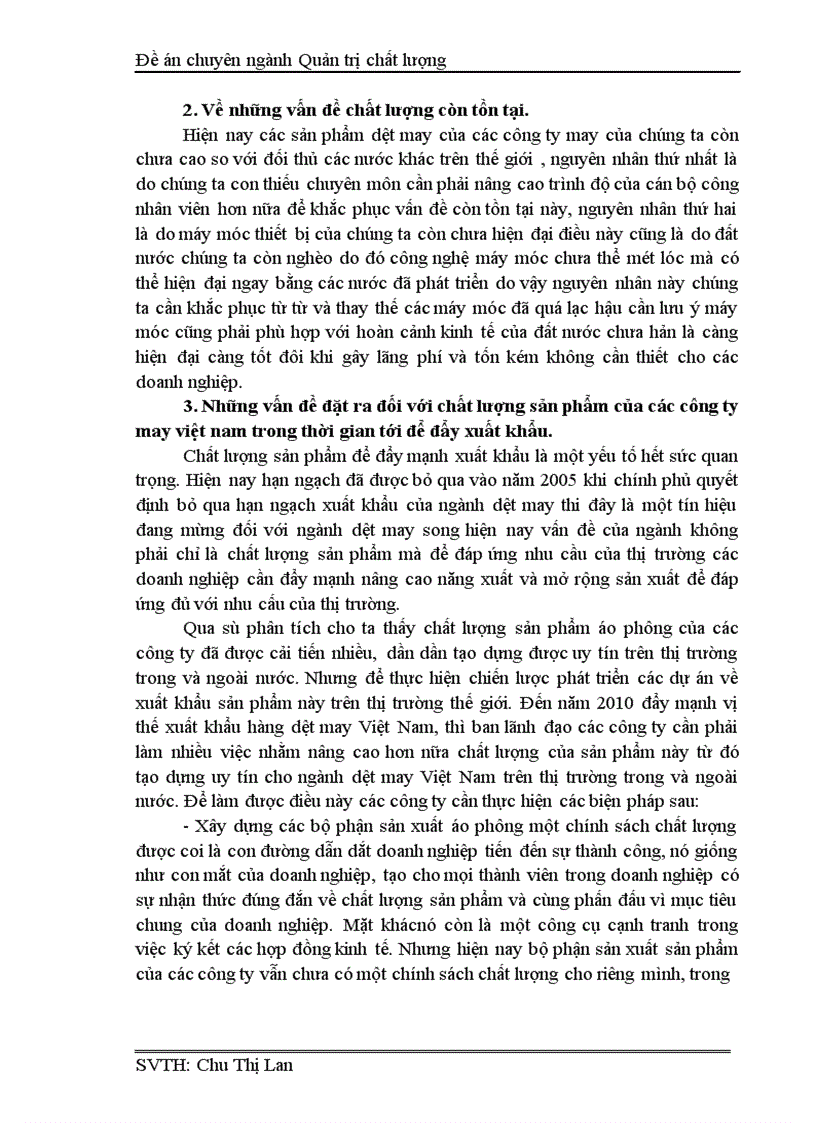 image for page Chất lượng vàchất lượng sản phẩm áo phông tại Tổng công ty may Việt Nam